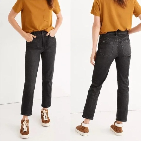 Madewell Jeans Women's 26 The Perfect Vintage Crop Black Lunar Wash AA982 - Picture 10 of 10